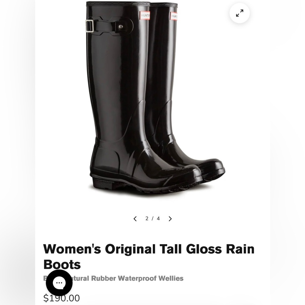 Original Gloss Tall Hunter Boots W8 M7